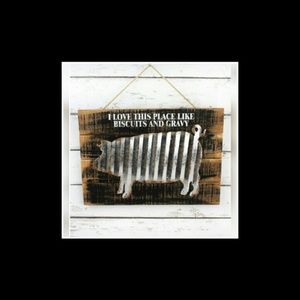 I Love This Place Like Biscuits And Gravy Plaque